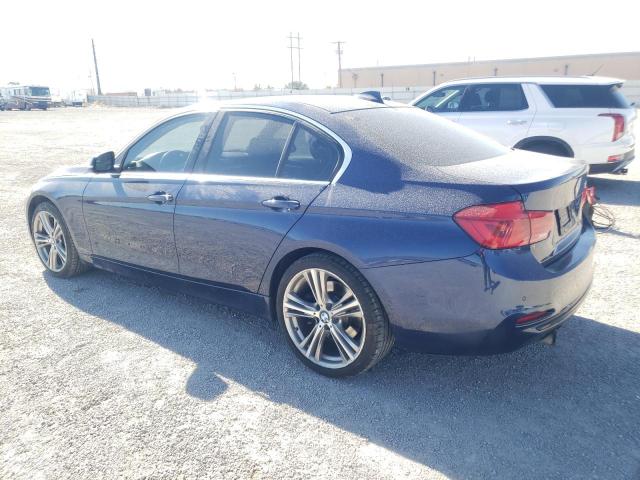 WBA8B3G59GNU34928 - 2016 BMW 340 I BLUE photo 2