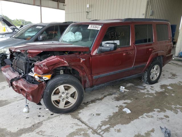 1J8HH48K87C631217 - 2007 JEEP COMMANDER BURGUNDY photo 1