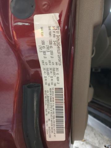 1J8HH48K87C631217 - 2007 JEEP COMMANDER BURGUNDY photo 12