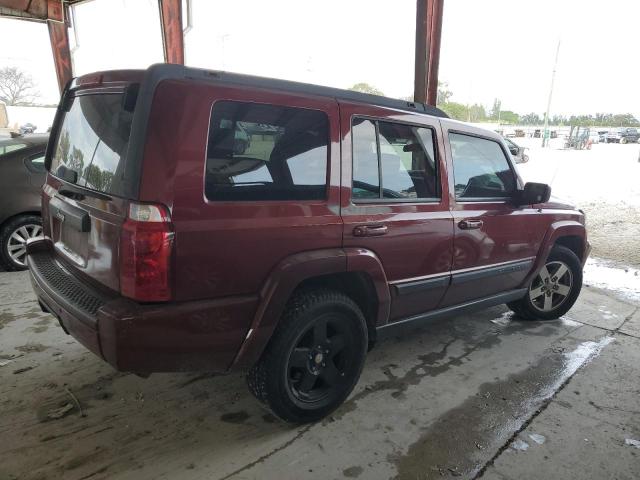 1J8HH48K87C631217 - 2007 JEEP COMMANDER BURGUNDY photo 3