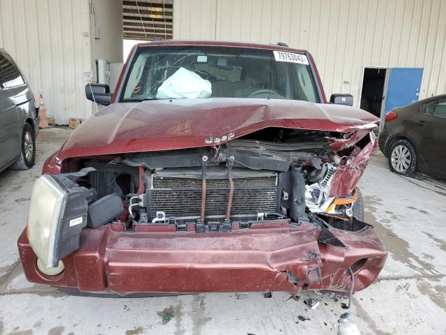 1J8HH48K87C631217 - 2007 JEEP COMMANDER BURGUNDY photo 5