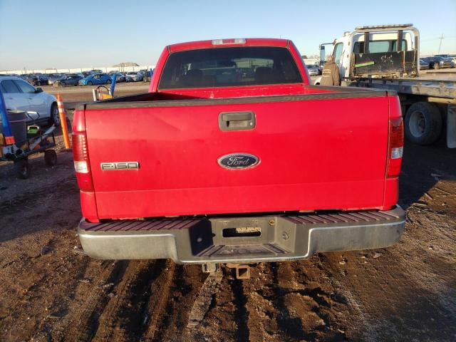 1FTPX14585FB45359 - 2005 FORD F150 RED photo 6