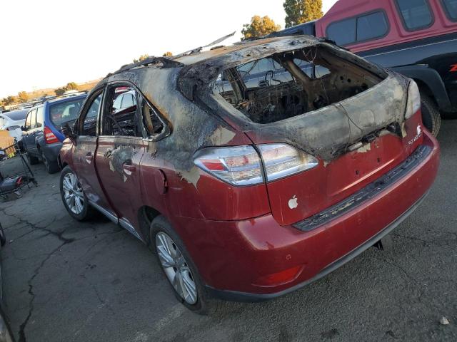 JTJBC1BA4B2420344 - 2011 LEXUS RX 450 RED photo 2