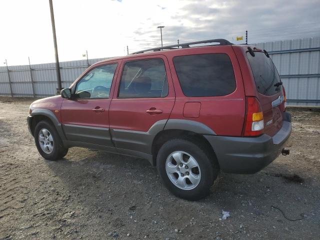 4F2YZ04194KM26890 - 2004 MAZDA TRIBUTE LX BURGUNDY photo 2