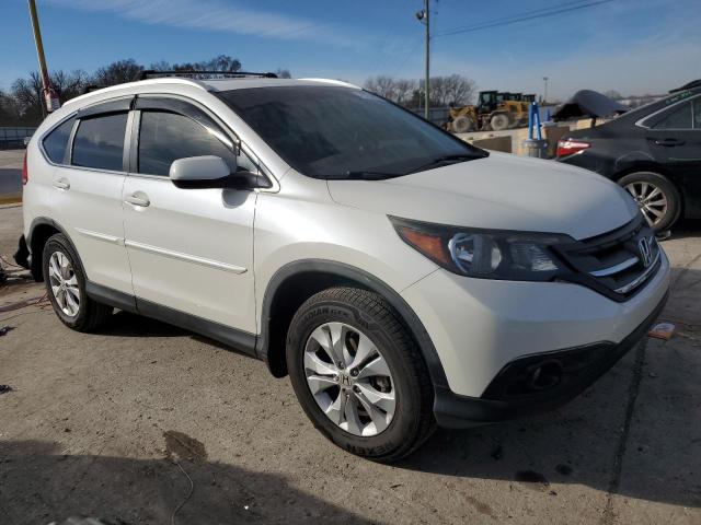 5J6RM4H70EL043127 - 2014 HONDA CR-V EXL WHITE photo 4