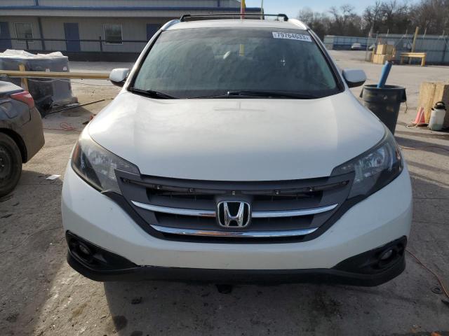 5J6RM4H70EL043127 - 2014 HONDA CR-V EXL WHITE photo 5