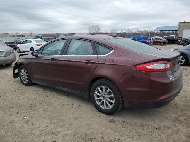 3FA6P0G79FR194213 - 2015 FORD FUSION S MAROON photo 2