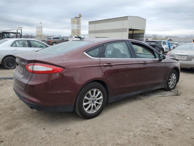 3FA6P0G79FR194213 - 2015 FORD FUSION S MAROON photo 3