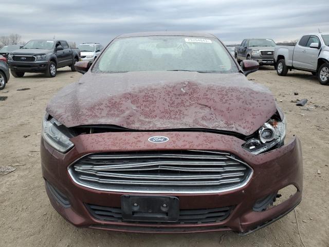 3FA6P0G79FR194213 - 2015 FORD FUSION S MAROON photo 5