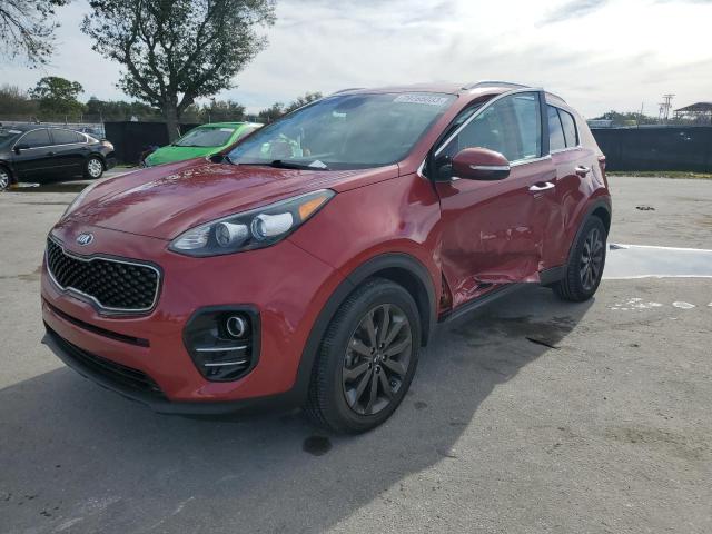 KNDPN3AC2J7389338 - 2018 KIA SPORTAGE EX RED photo 1