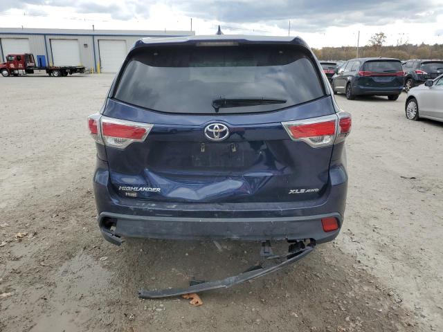 5TDJKRFH1GS276579 - 2016 TOYOTA HIGHLANDER XLE BLUE photo 6