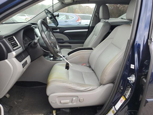 5TDJKRFH1GS276579 - 2016 TOYOTA HIGHLANDER XLE BLUE photo 7