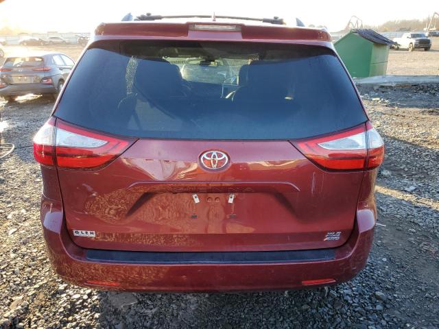 5TDDZ3DC6JS203437 - 2018 TOYOTA SIENNA XLE BURGUNDY photo 6