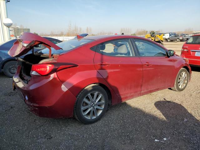 5NPDH4AE9EH539321 - 2014 HYUNDAI ELANTRA SE RED photo 3