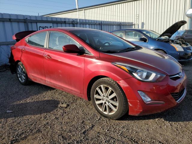 5NPDH4AE9EH539321 - 2014 HYUNDAI ELANTRA SE RED photo 4