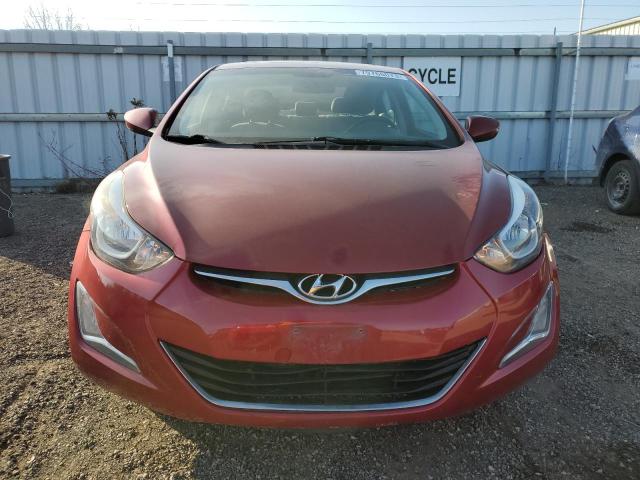 5NPDH4AE9EH539321 - 2014 HYUNDAI ELANTRA SE RED photo 5