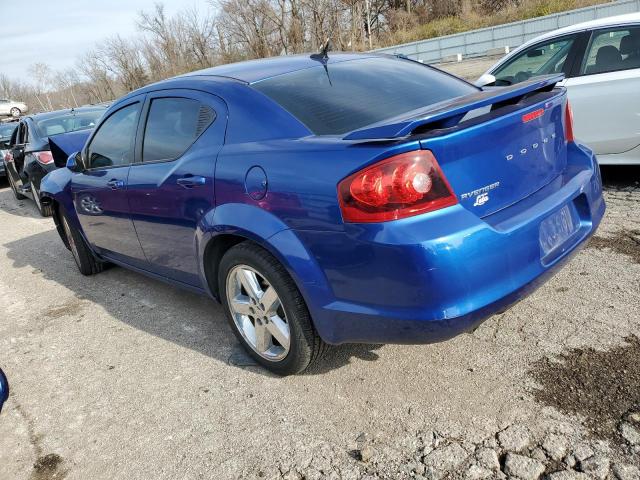 1C3CDZCGXDN531587 - 2013 DODGE AVENGER SXT BLUE photo 2