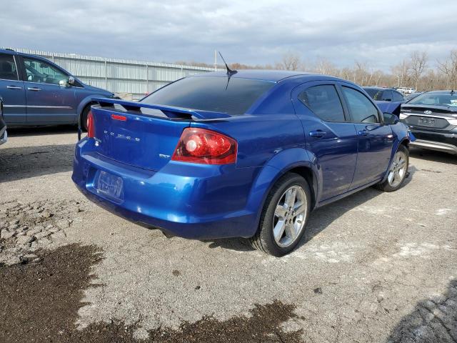 1C3CDZCGXDN531587 - 2013 DODGE AVENGER SXT BLUE photo 3