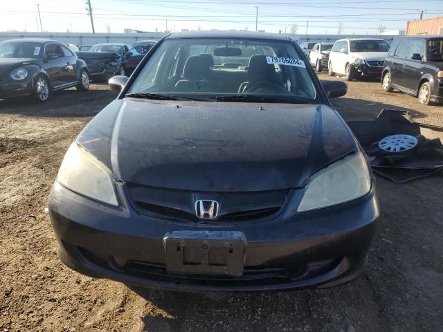 2HGES16554H602131 - 2004 HONDA CIVIC LX BLACK photo 5