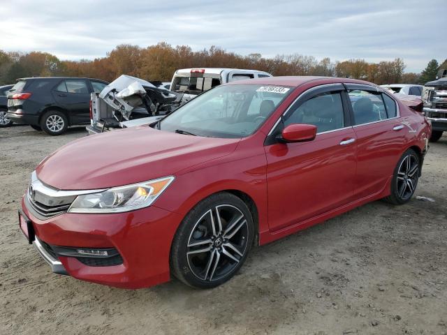 1HGCR2F17HA005489 - 2017 HONDA ACCORD SPORT SPECIAL EDITION RED photo 1