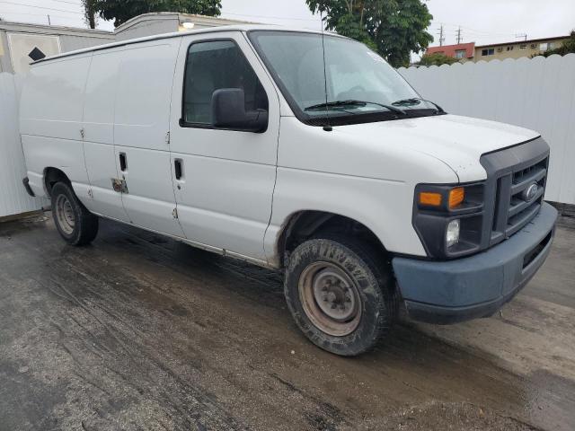 1FTNE1EW1DDA30407 - 2013 FORD ECONOLINE E150 VAN WHITE photo 4