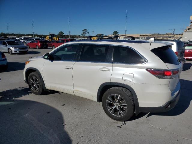 5TDKKRFH0GS149147 - 2016 TOYOTA HIGHLANDER XLE WHITE photo 2