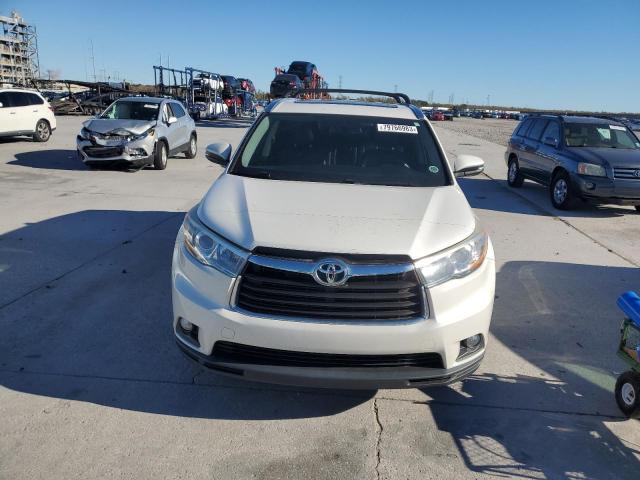 5TDKKRFH0GS149147 - 2016 TOYOTA HIGHLANDER XLE WHITE photo 5