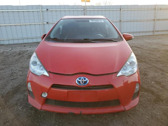 JTDKDTB37E1077360 - 2014 TOYOTA PRIUS C RED photo 5