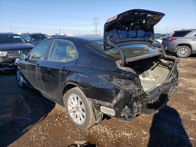 JTNB11HK2J3032882 - 2018 TOYOTA CAMRY L BLACK photo 2