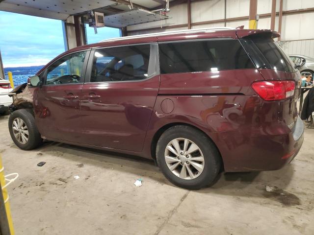 KNDMB5C19H6335392 - 2017 KIA SEDONA LX MAROON photo 2