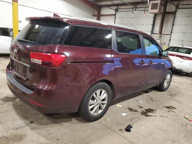 KNDMB5C19H6335392 - 2017 KIA SEDONA LX MAROON photo 3