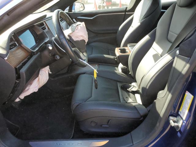 5YJSA1E28HF211062 - 2017 TESLA MODEL S ლურჯი ფოტო 7