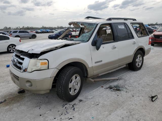 1FMFU17548LA14365 - 2008 FORD EXPEDITION EDDIE BAUER WHITE photo 1