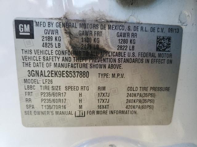 3GNAL2EK9ES537880 - 2014 CHEVROLET CAPTIVA LS 白色 照片 13