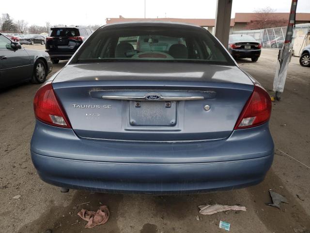 1FAHP53U81G273244 - 2001 FORD TAURUS SE BLUE photo 6