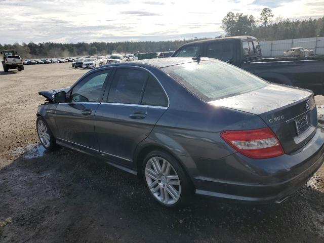 WDDGF54X28F096844 - 2008 MERCEDES-BENZ C 300 BLUE photo 2