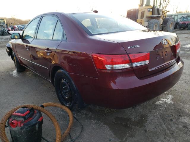 5NPET46CX8H356783 - 2008 HYUNDAI SONATA GLS MAROON photo 2