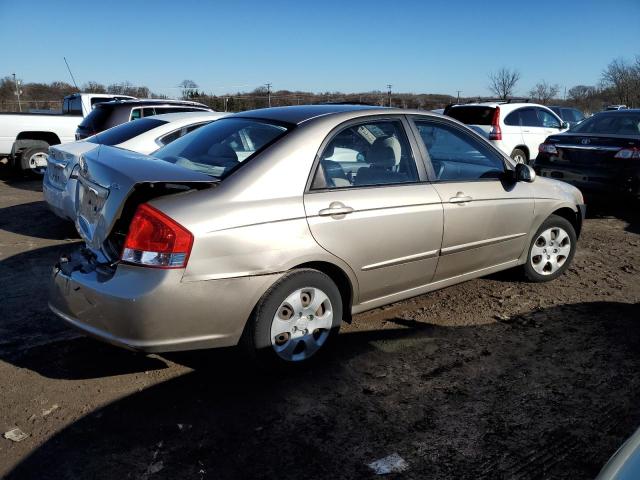 KNAFE221395603146 - 2009 KIA SPECTRA EX BEIGE photo 3