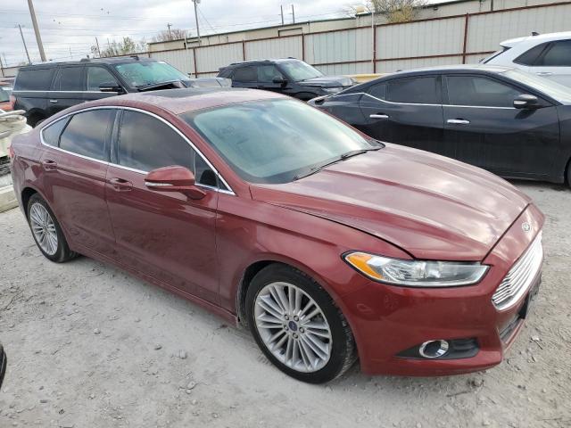 3FA6P0HD0ER192997 - 2014 FORD FUSION SE RED photo 4