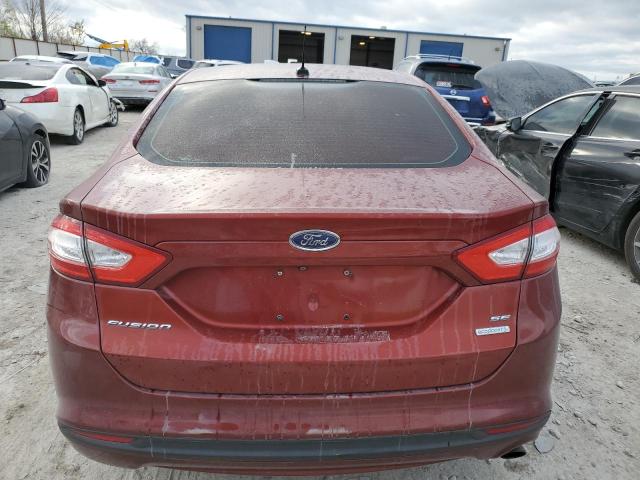 3FA6P0HD0ER192997 - 2014 FORD FUSION SE RED photo 6