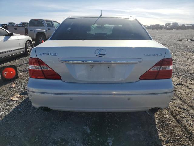 JTHBN36F855013479 - 2005 LEXUS LS 430 WHITE photo 6