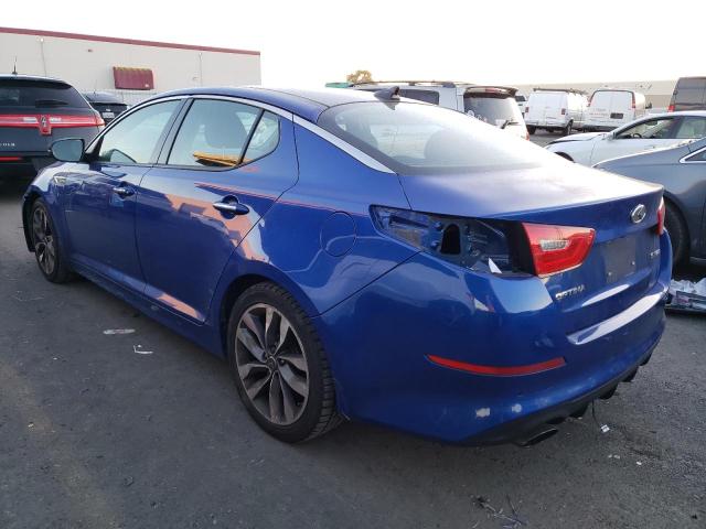 5XXGR4A64EG283572 - 2014 KIA OPTIMA SX BLUE photo 2