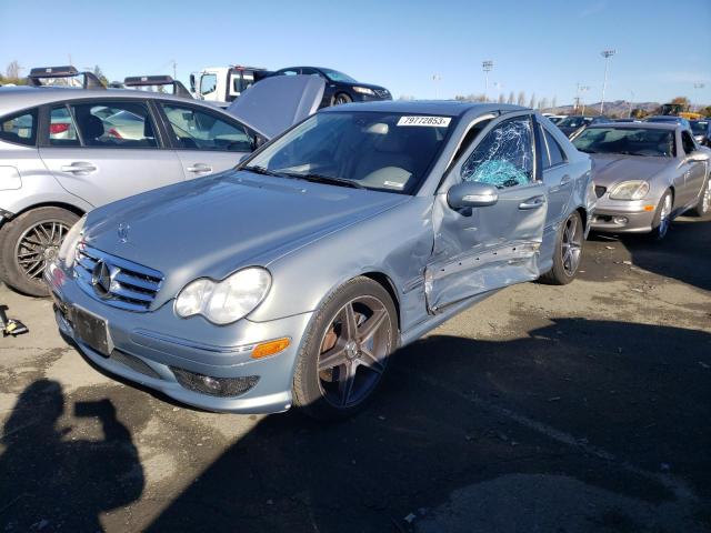 WDBRF52H36F774057 - 2006 MERCEDES-BENZ C 230 BLUE photo 1