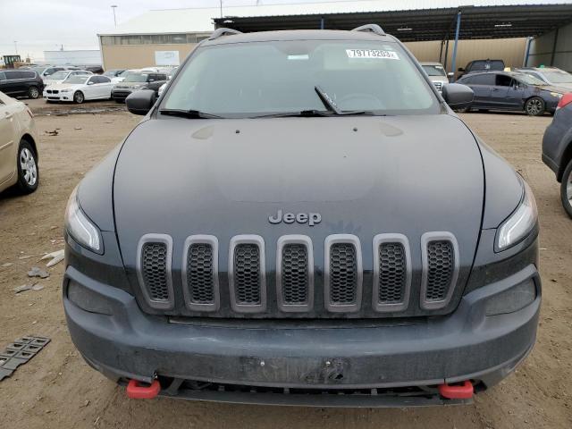 1C4PJMBS0FW521341 - 2015 JEEP CHEROKEE TRAILHAWK BLACK photo 5