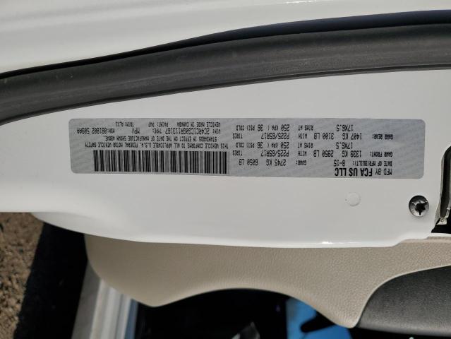 2C4RC1CG0GR113167 - 2016 CHRYSLER TOWN & COU TOURING L WHITE photo 13