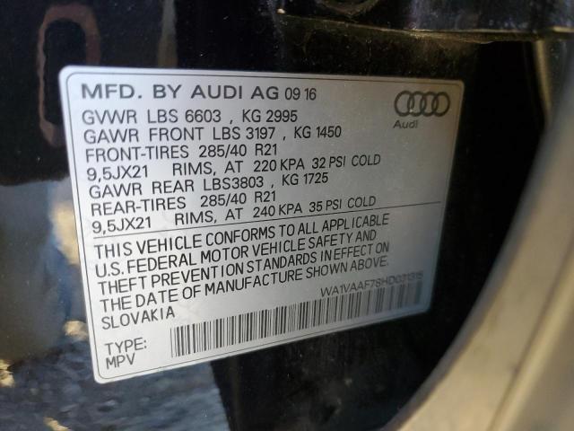 WA1VAAF78HD031315 - 2017 AUDI Q7 PRESTIGE 黑色 照片 13