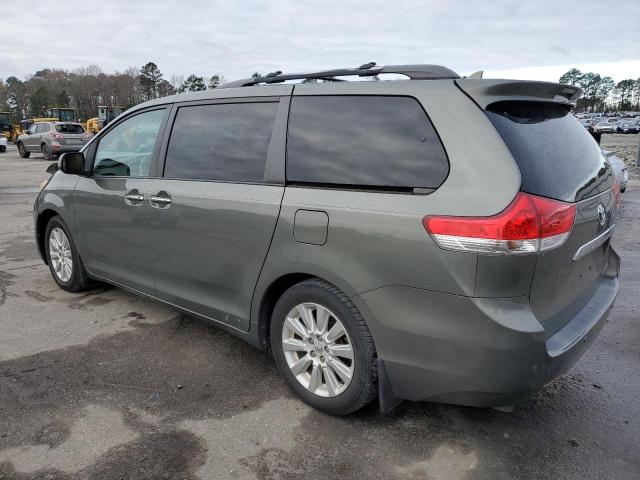 5TDYK3DC0BS126216 - 2011 TOYOTA SIENNA XLE SILVER photo 2