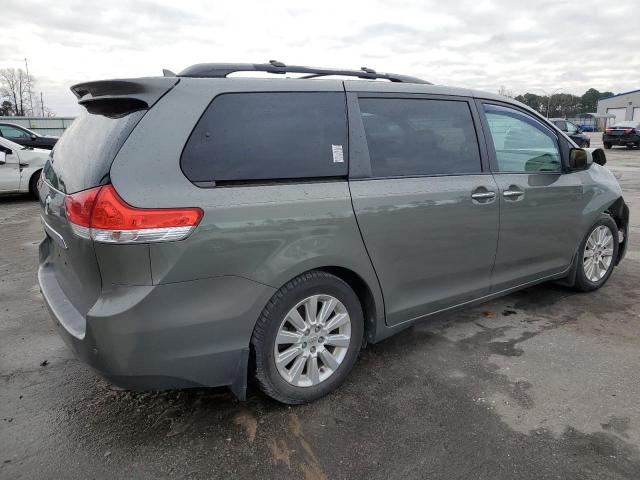 5TDYK3DC0BS126216 - 2011 TOYOTA SIENNA XLE SILVER photo 3