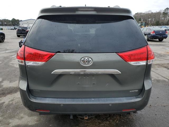 5TDYK3DC0BS126216 - 2011 TOYOTA SIENNA XLE SILVER photo 6