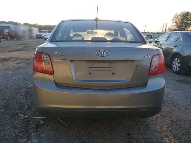 KNADH4A36A6665216 - 2010 KIA RIO LX GRAY photo 6